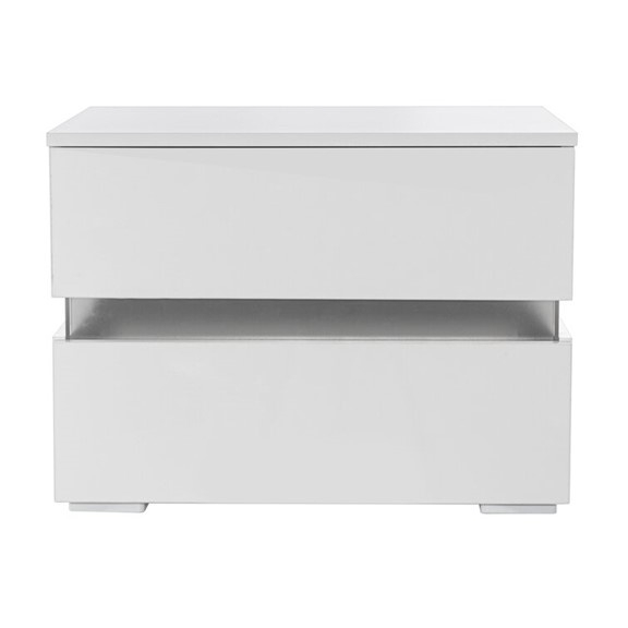 MALE, Táp đầu giường 2 ngăn kéo kèm đèn led DRA_189, 60x42x44cm