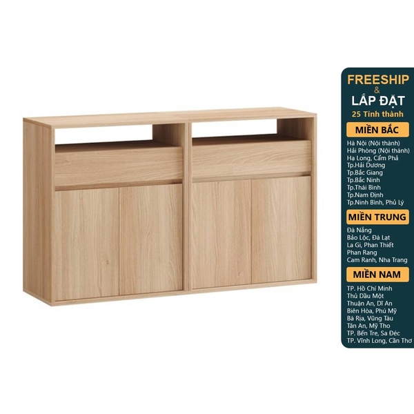 DECI, Tủ đựng đồ, tủ lưu trữ DRA_298, 140x40x84cm, sản xuất bởi Scandi Home