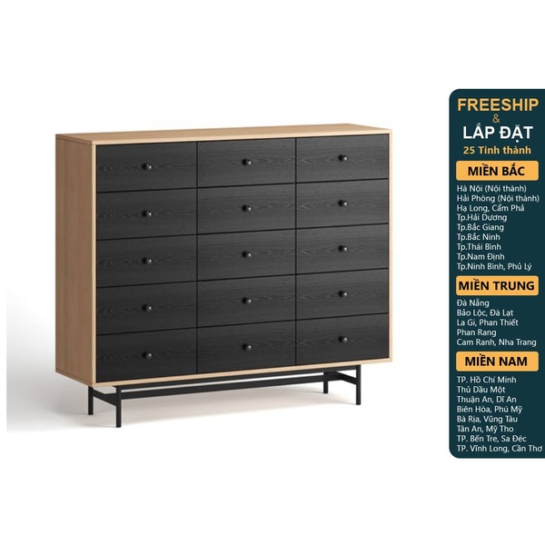 CHOBI, Tủ lưu trữ DRA_317, 140x40x118cm, sản xuất bởi Scandi Home