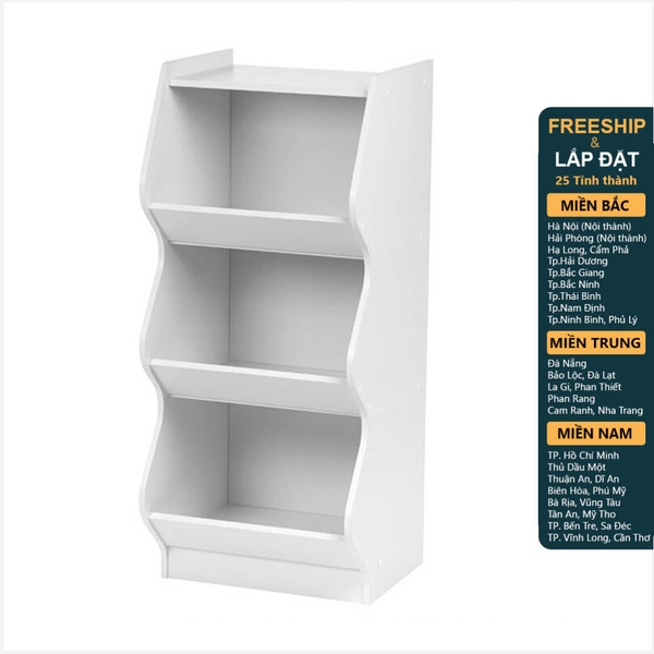 MELIA, Kệ đựng đồ dùng 3 tầng cho trẻ SHE_087, 60x40x144cm