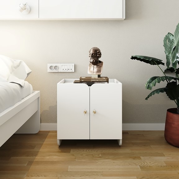 EMMA, Táp đầu giường 2 cánh mở STO_124, 50x40x50cm