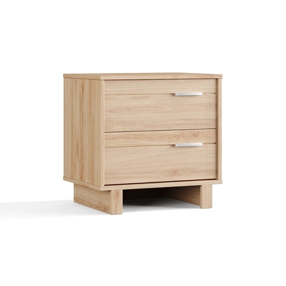 FYNN, Táp đầu giường 2 ngăn kéo phong cách Bắc Âu DRA_159, 57x42x57cm