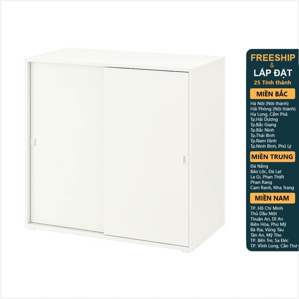 SOSIA, Tủ lưu trữ đồ dùng 2 cửa lùa STO_033, 95x47x90cm