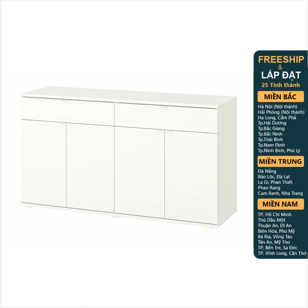 SOSIA, Kệ tủ lưu trữ 2 gian tích hợp STO_037, 140x37x75cm