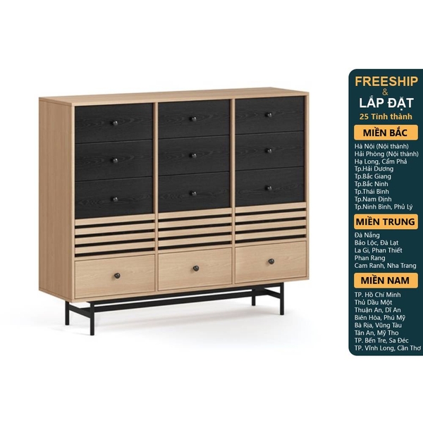 CHOCHU, Tủ lưu trữ, Tủ đựng đồ DRA_345, 140x40x118cm, sản xuất bởi Scandi Home