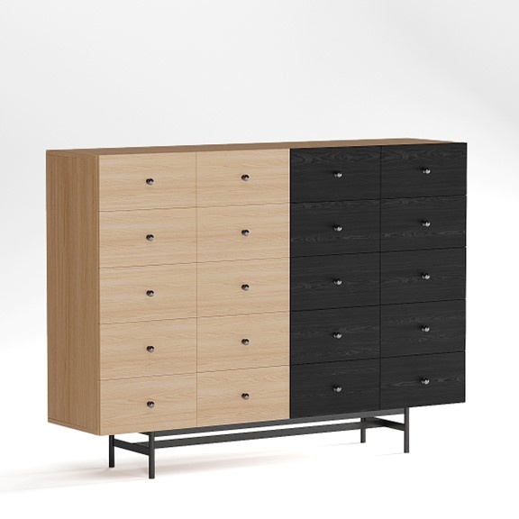 CHORO, Tủ lưu trữ, Tủ đựng đồ DRA_362, 160x40x118cm, Scandi Home