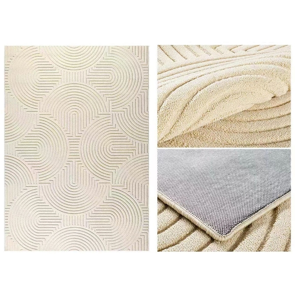 SWIFT, Thảm Phòng khách, phòng ngủ sang trọng, họa tiết chải cát, RUG_004