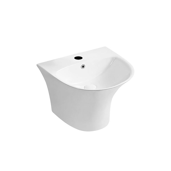 Chậu Lavabo Treo Tường Liền Chân L2203