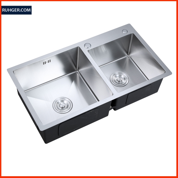 Chậu Rửa Bát 2 Hố KP – CR02 – 8245L | Inox 304 Cao Cấp, Thiết Kế Hiện Đại