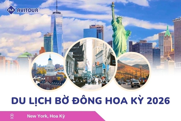Du Lịch Bờ Đông Hoa Kỳ 2026: New York - Boston - New Hampshire - Artist’s Bluff - Echo Lake Kancamagus Highway - White Mountains - Albany - Buffalo Niagara Falls - Corning - Washington DC
