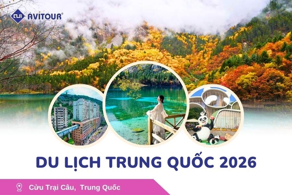 Du Lịch Trung Quốc 2026: Tour Thành Đô - Cửu Trại Câu - Đô Giang Yển
