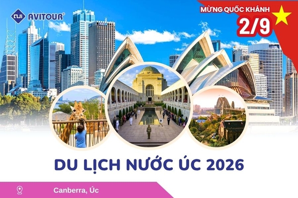 Du Lịch Nước Úc Lễ 2/9/2026: Hà Nội - Melbourne - Canberra - Sydney - Hà Nội