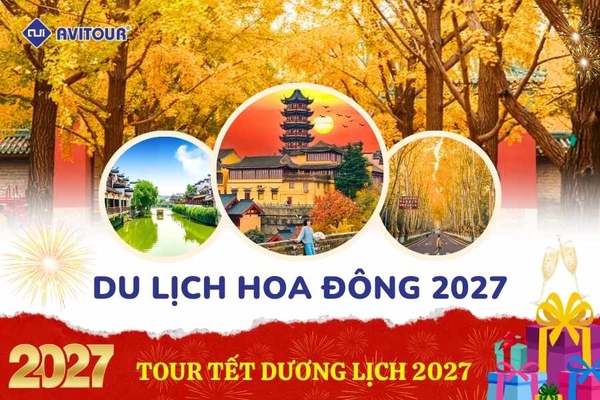 Du Lịch Hoa Đông (Tết Dương Lịch 2027): Tour Hà Nội - Thượng Hải - Tô Châu - Tây Đường - Nam Kinh
