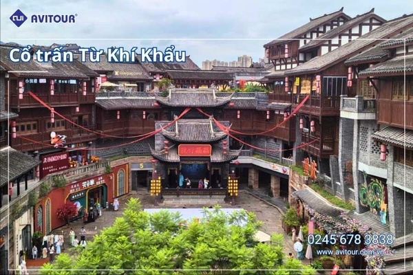 Du Lịch Trung Quốc 2026: Trùng Khánh - Yến Tiệc Cung Đình - TTTM Raffles City - Lý Tử Bá - Từ Khí Khẩu - Hồng Nhai Động - Trải Nghiệm Tắm Khoáng Nóng - Khôi Tinh Lầu