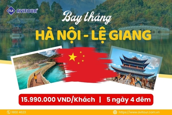 Bay thẳng Hà Nội - Lệ Giang 2024| Hà Nội - Lệ Giang - Shangrila - Hà Nội