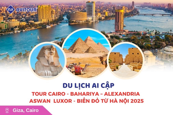 Du lịch Ai Cập: Tour Cairo - Bahariya - Alexandria - Aswan - Luxor - Biển Đỏ từ Hà Nội 2025