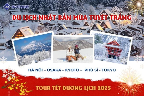 DU LỊCH NHẬT BẢN MÙA TUYẾT TRẮNG: HÀ NỘI – OSAKA – KYOTO –  PHÚ SĨ - TOKYO