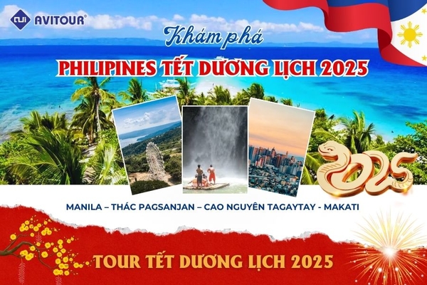 KHÁM PHÁ PHILIPPINES ( TẾT DƯƠNG LỊCH ): MANILA – THÁC PAGSANJAN – CAO NGUYÊN TAGAYTAY - MAKATI