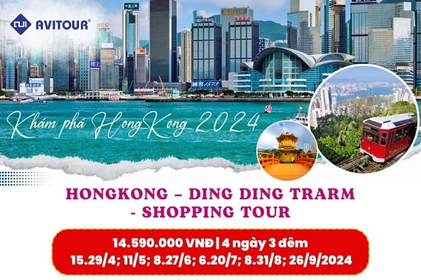 Khám phá xứ Hương Cảng HongKong 2024: HONGKONG – DING DING TRARM - SHOPPING TOUR