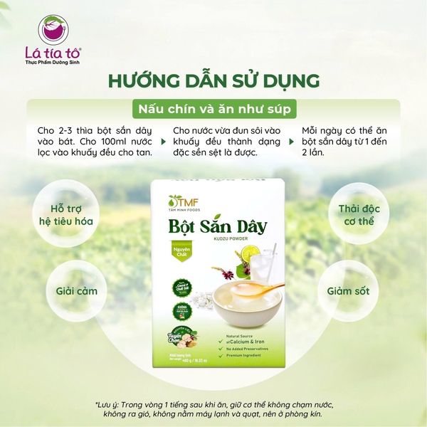 Bột sắn dây nguyên chất