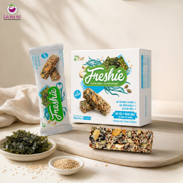 Thanh hạt dinh dưỡng Freshie - Mè đồi & Rong biển