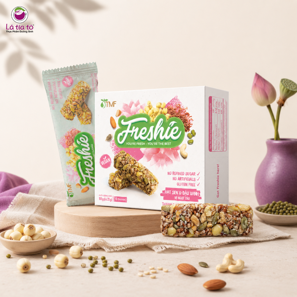 Thanh hạt dinh dưỡng Freshie - Hạt sen & Đậu xanh