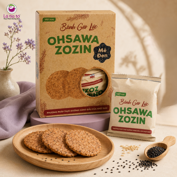 Bánh gạo lứt mè đen Ohsawa Zozin 125gr