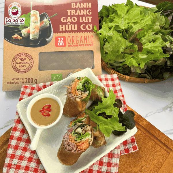 Bánh tráng gạo lứt hữu cơ 200gr