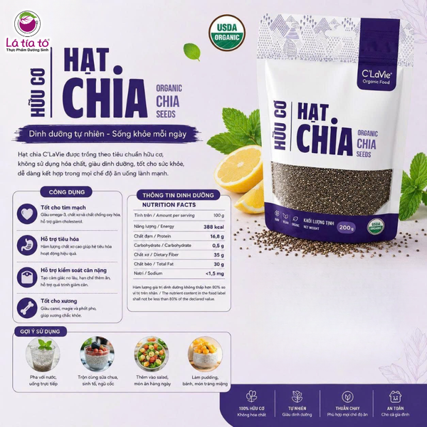 Hạt chia hữu cơ C'LaVie