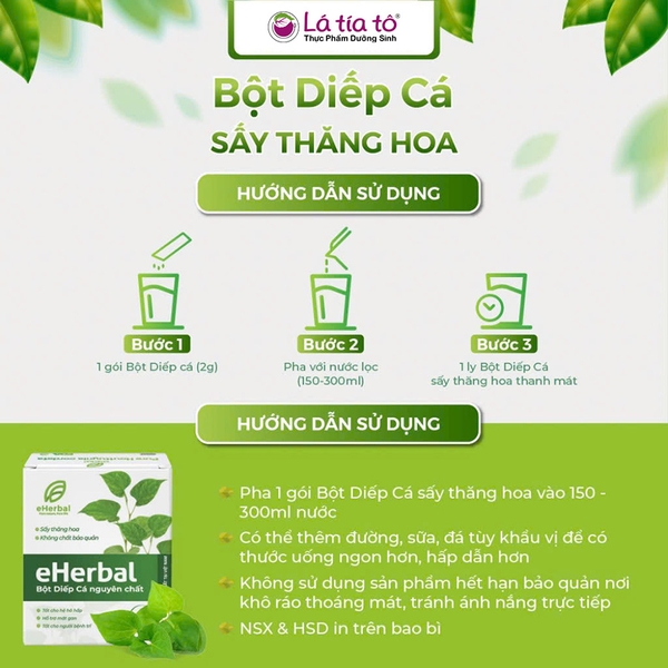 Bột Diếp Cá ( Sấy Thăng Hoa )