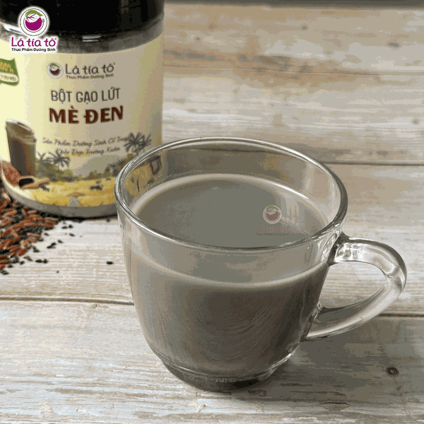 Bột gạo lứt nảy mầm mè đen