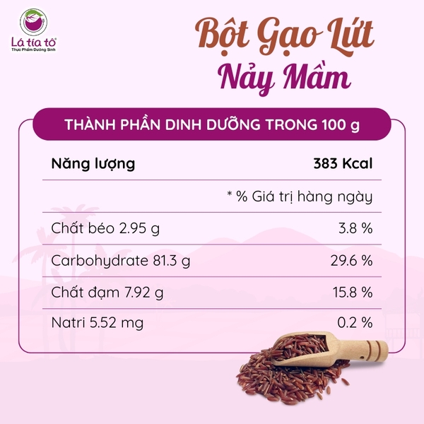Bột gạo lứt nảy mầm
