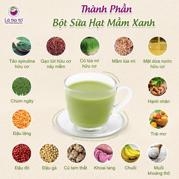Bột sữa hạt mầm xanh ( Hộp giấy )