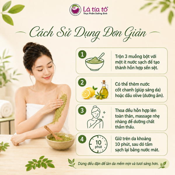Bột tắm cám gạo chùm ngây