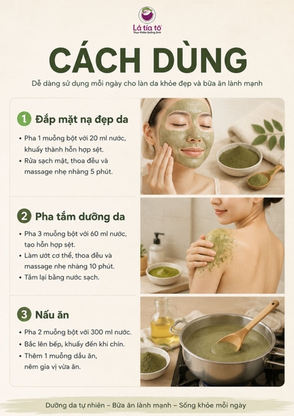 Bột yến mạch chùm ngây