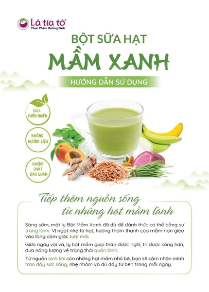 Bột sữa hạt mầm xanh ( Hộp giấy )