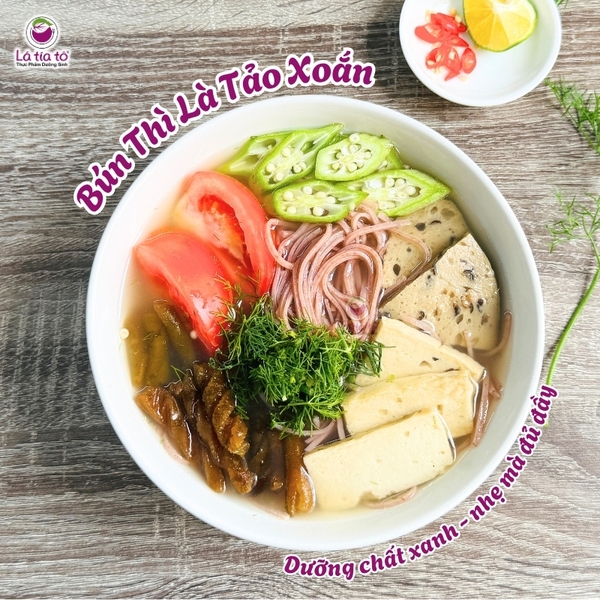 Bún thì là tảo xoắn