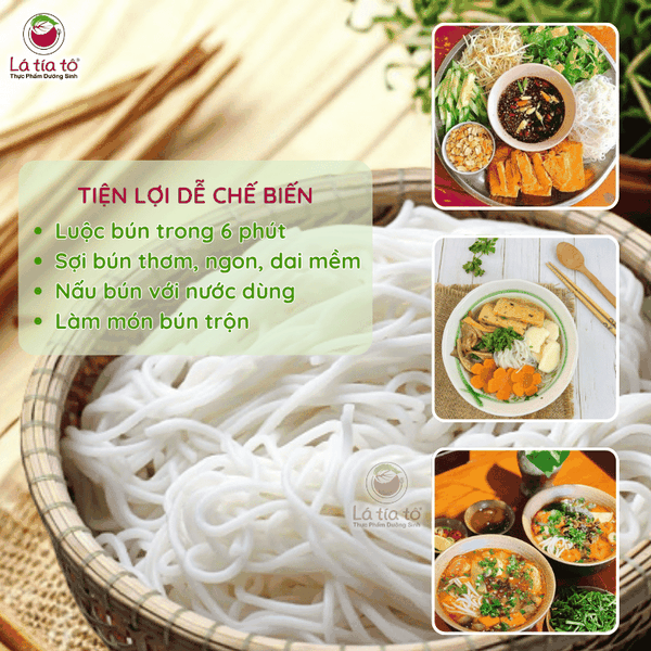 Bún tươi hoài sơn hữu cơ