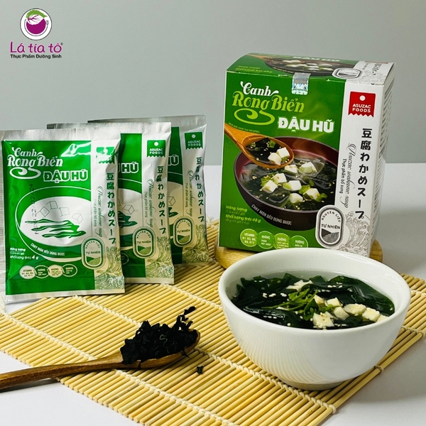 Canh rong biển đậu hũ ăn liền