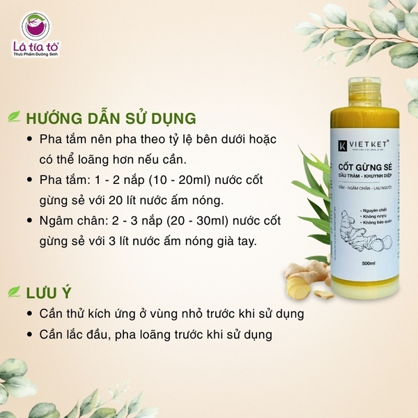 Cốt gừng sẻ - Dầu Tràm, Khuynh Diệp