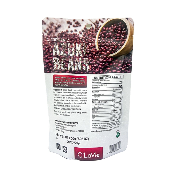 Đậu đỏ Azuki hữu cơ