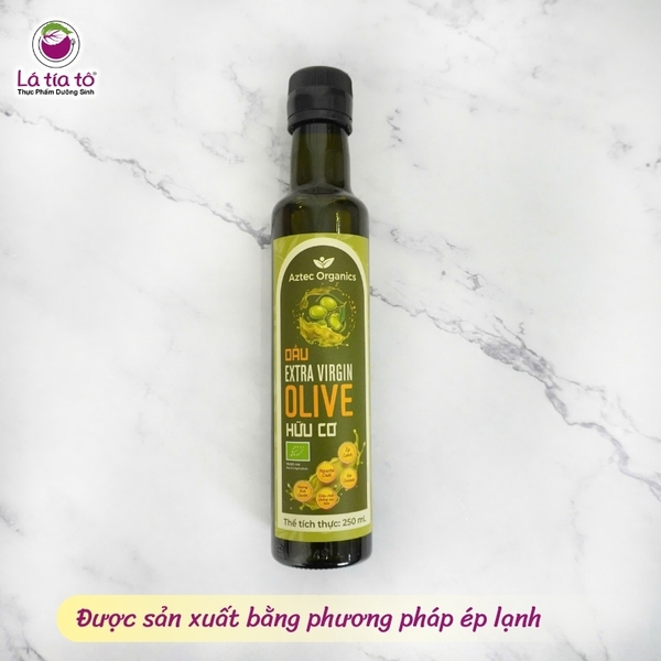 Dầu Extra Virgin Olive Hữu Cơ 250ml