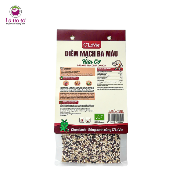 Hạt diêm mạch ba màu hữu cơ 200gr