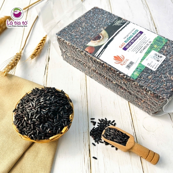 Gạo Tím Thảo Dược Omega Xát Lứt