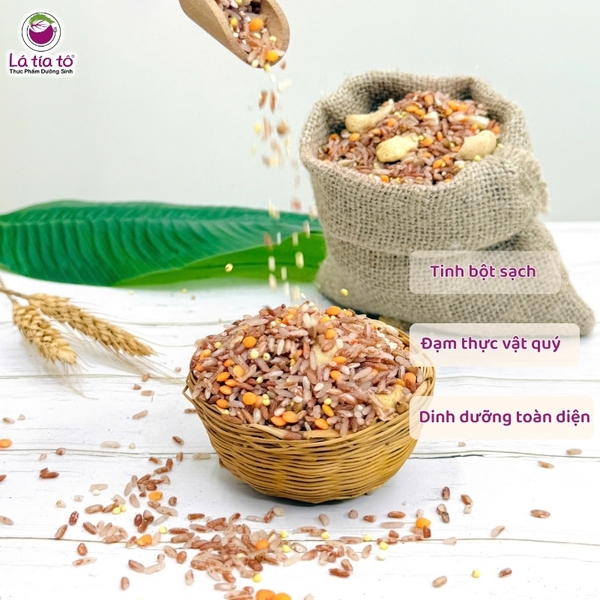 Gạo xát dối đỏ mix hạt dinh dưỡng