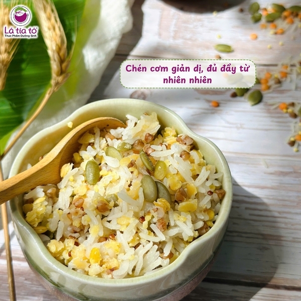 Gạo xát dối trắng mix hạt dinh dưỡng