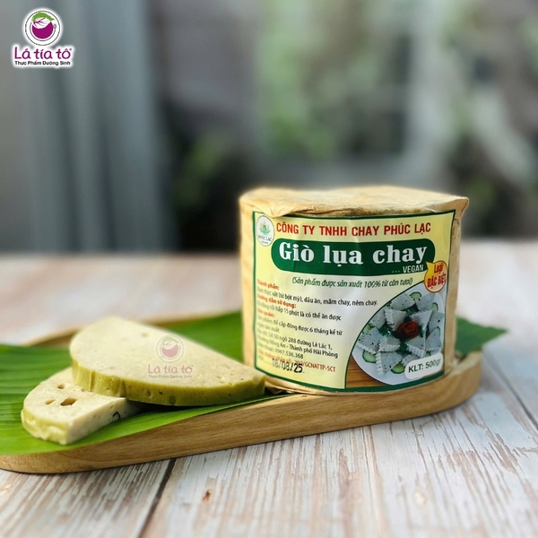 Chả lụa chay ( Giò lụa chay )