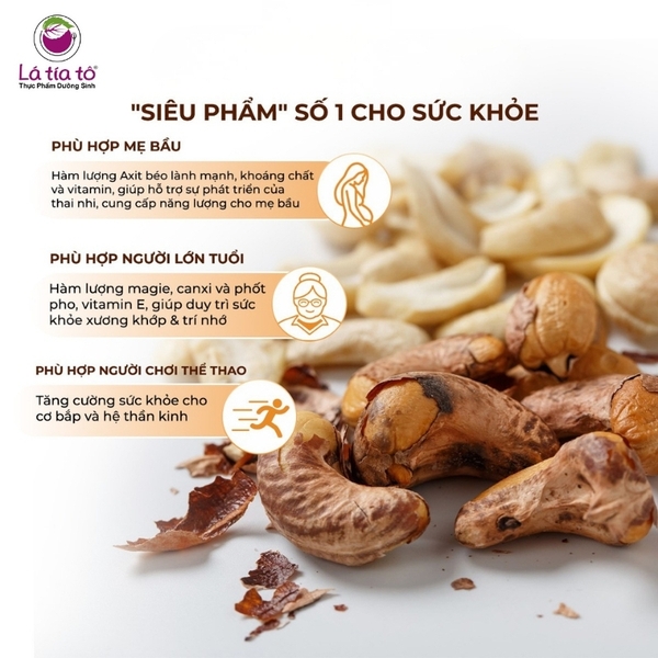 Hạt Điều Rang Củi Vỏ Lụa