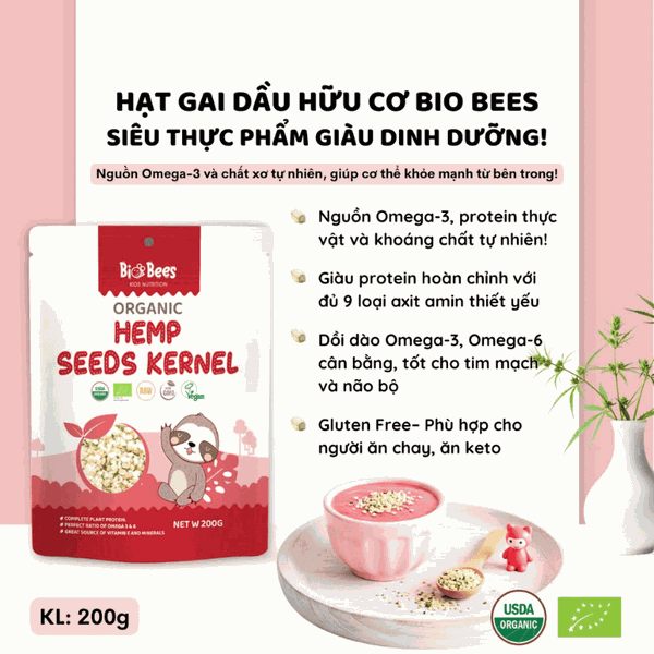 Hạt gai dầu hữu cơ