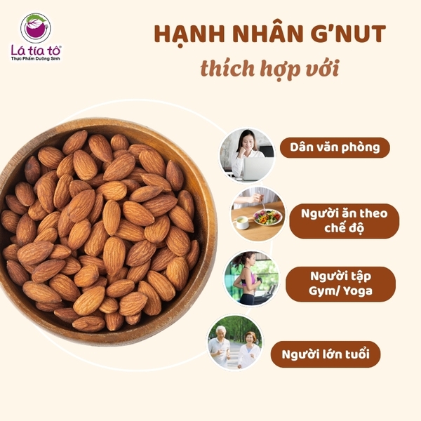 Hạt hạnh nhân tách vỏ 500gr